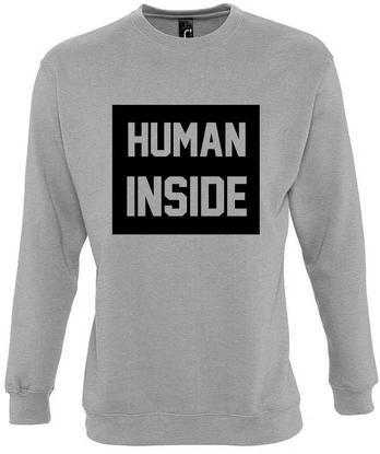 Džemperis "Human inside" (be kapišono)