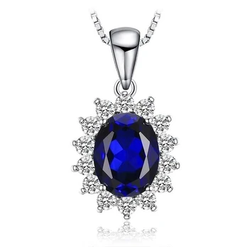 Sidabrinis pakabukas Blue Gem
