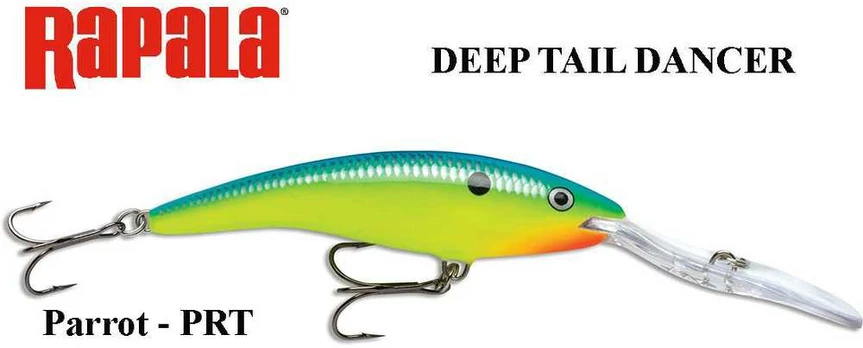 Vobleris Rapala Deep Tail Dancer PRT Parrot