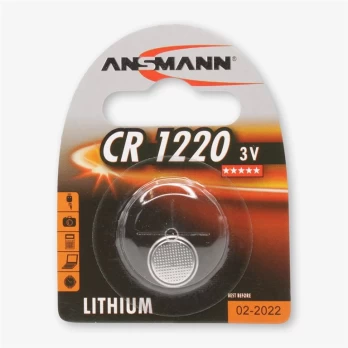 Elementai ANSMANN CR1220, 1vnt., litis, 3V