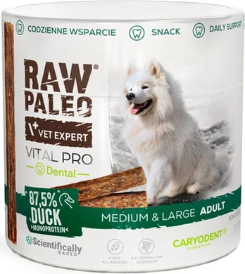 VetExpert Raw Paleo Vital Pro dental duck medium large 100g