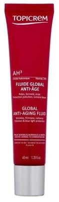 Veido fluidas Topicrem AH3, 40 ml, moterims kaina