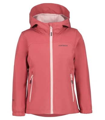 Icepeak vaikiška softshell striukė Kobryn 51896-8*637, pilkai rožinė 6438594142334