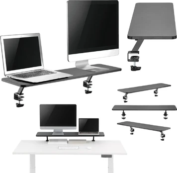 Laptop stand Mozos Clamp Dual Riser - Black
