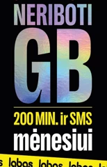 LABAS pakuotė NERIBOTI GB mėn.