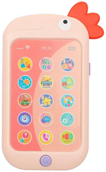 Telefonas Baby Mix papoušek rožinė