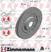 Stabdžių diskas ZIMMERMANN 460.4530.75 kaina