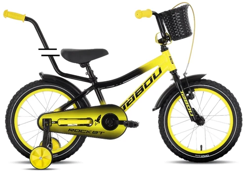 Dviratis Tabou Rocket Alu 16 black-yellow