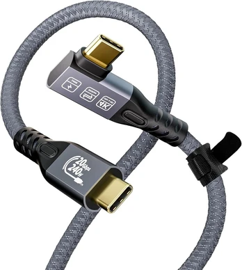 Usb C 240w 2m 90° kampas, Pd 3.1, 20gbps, 4k@60hz