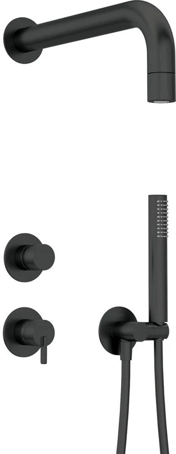 Concealed shower set with hand shower