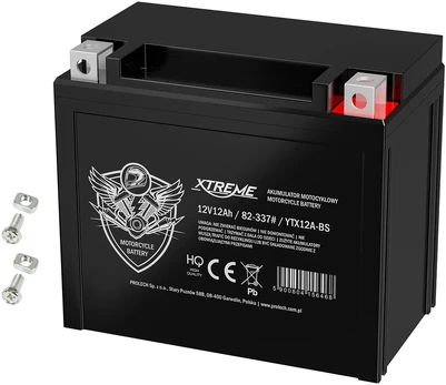 Akumuliatorius motocyklowy 12V 12Ah XTREME prawy+