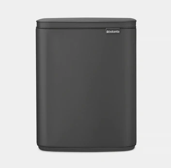 Brabantia BO šiukšliadėžė, 12L, Mineral Infinite Grey, 233746