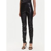 Guess Dirbtinės odos kelnės W4BB18 WGIK0 Ruda Slim Fit