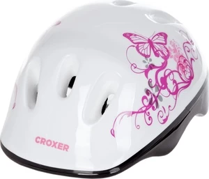 Šalmas Croxer Silky, S (52-54 cm), balta/rožinė
