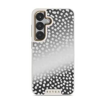 Night Sky - Dotted Samsung Galaxy S25 Case, Elite Mirror Light (Magnetic) / Gold