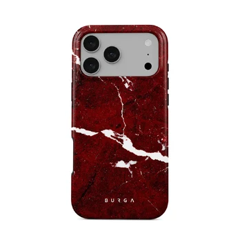 Iconic Red Ruby - Marble iPhone 17 Pro Max Case, Tough (MagSafe) / N/A