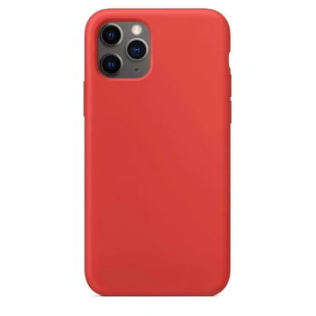 Prijunkite Apple iPhone 11 Pro Max minkštą dėklą su apatiniu raudonu dėklu