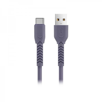 TelForceone Maxlife MXUC-04 kabelis USB - USB-C 1,0 m 3A violetinis
