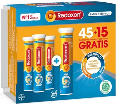 REDOXON EXTRA DEFENSAS comprimidos efervescentes 45 + 15 60 u