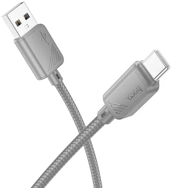 HOCO cable USB A do Type C 3A X113 1 m pilka