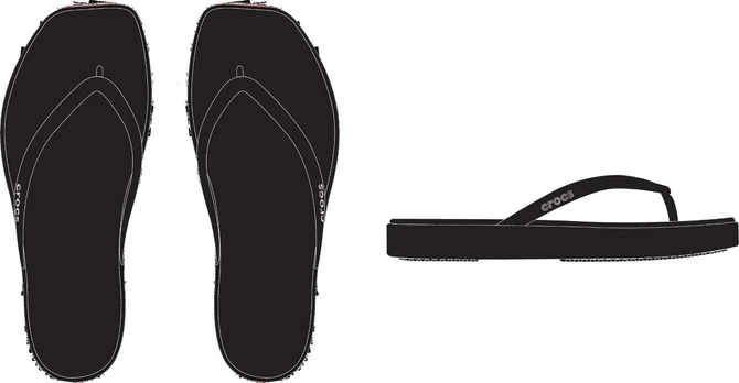 Crocs™ Miami Flatform Flip Women’s Black - 36,5