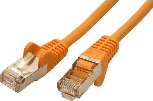 FTP patchcord, Cat.5e, RJ45 M-7.5m, apsaugotas, geltonas, ekonomiškas
