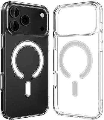 Dėklas Mercury Jelhard MagSafe do iPhone 17 Pro Max permatomas