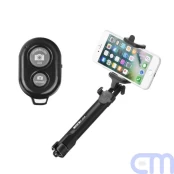 Combo selfie stick with tripod and remote control bluetooth black [For Him] kaina
