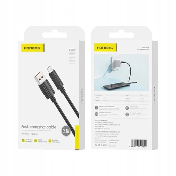Sustiprintas Micro Usb kabelis, greitas įkrovimas Qc 3.0