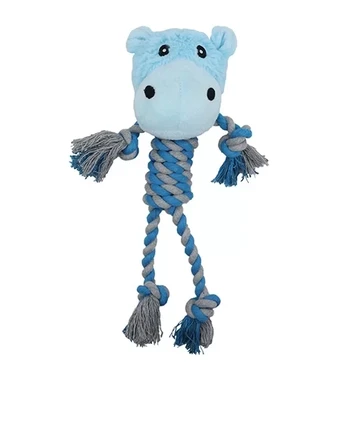 Uniq Pets Ropy begemotas virvinis žaislas šunims, 30 cm
