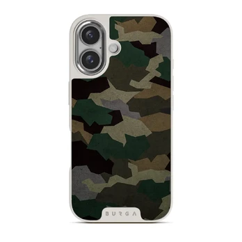 Tropical Green Camo - iPhone 16 Case, Elite Light (MagSafe) / Silver