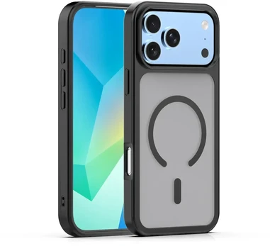 Dėklas Telforceone Mag Matt case for iPhone 17 Pro Max 6,9' / 18 Pro Max 6,9' juodas big hole