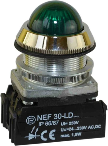 Promet NEF30LDS/24V-230V-ŽALIA LEMPA