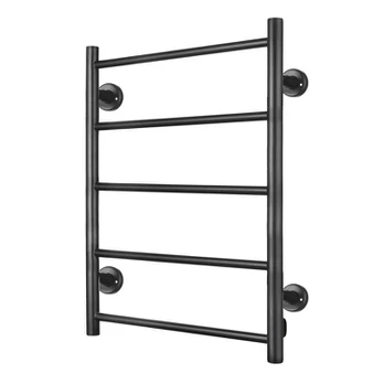 Innosanit matinis juodas 80 W 5-strypų rankšluosčių džiovintuvas
