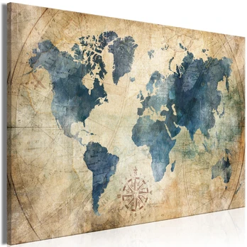 Artgeist Paveikslas - Retro Map (1 Part) Wide