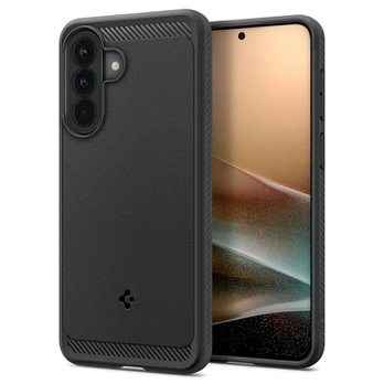 Matinis juodas dėklas Samsung Galaxy A57 5G telefonui "Spigen Rugged Armor"