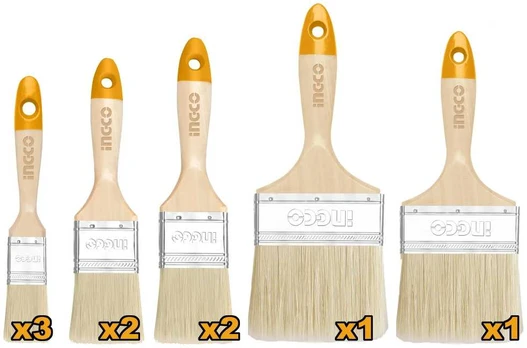 Ingco CHPTB0114091 Flat brush set 9pcs