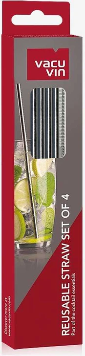 Vacu Vin Reusable straws set/4 Vacuvin®