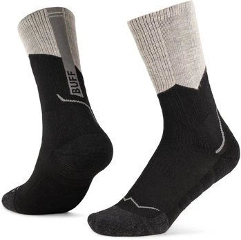BUFF Merino MW Crew Socks MWC1 Socks, Juodas L