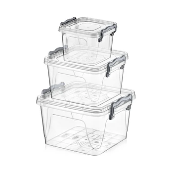 3 dalių kvadratinių dėžučių rinkinys Multi Box