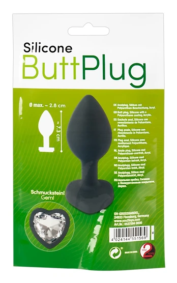 Foil Bag Silicone Butt Plug Analinis kaištis