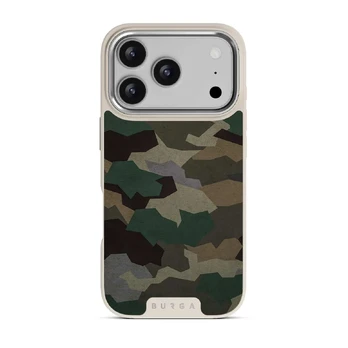 Tropical Green Camo - iPhone 17 Pro Case, Elite Light (MagSafe) / Silver