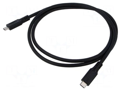 Goobay USB-C™ Cable, USB 3.2, 60 W, 10 Gbit/s, Power Delivery, 1 m, Juodas