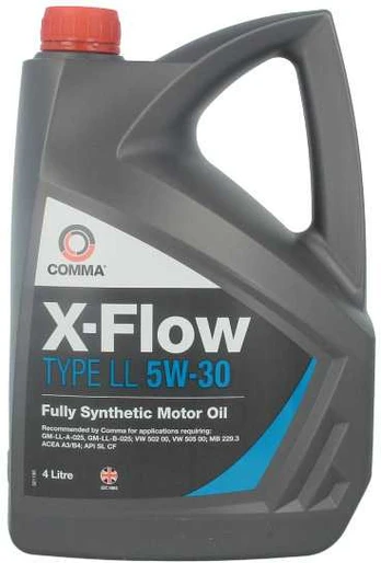 Variklių alyva COMMA X-FLOW (4L) 5W30 X-FLOW LL 5W30 SYNT. 4L
