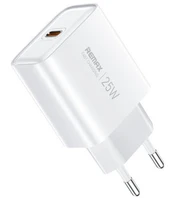Baltas 25W 1xUSB-C pakrovėjas "Remax RP-U137"