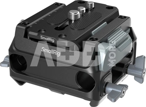 SmallRig 5366 Manfrotto-Type Mount Plate Kit with 15mm Dual Rod Clamp