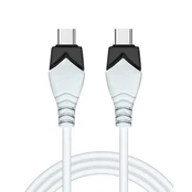 Laidas Extra Digital CA913282, 2 x USB Type-C, 1 m, balta kaina