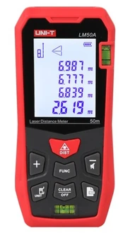 UNI-T LM50A Laser Distance Meter, 50 m kaina