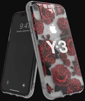 DĖKLAS ADIDAS Y-3 SNAP CASE FLOWER GRAPHIC IPHONE XR CLEAR kaina