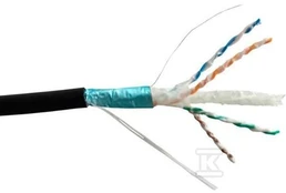 Securitynet KABELIS F/UTP KAT.6A ZEW. ŻEL. 500M